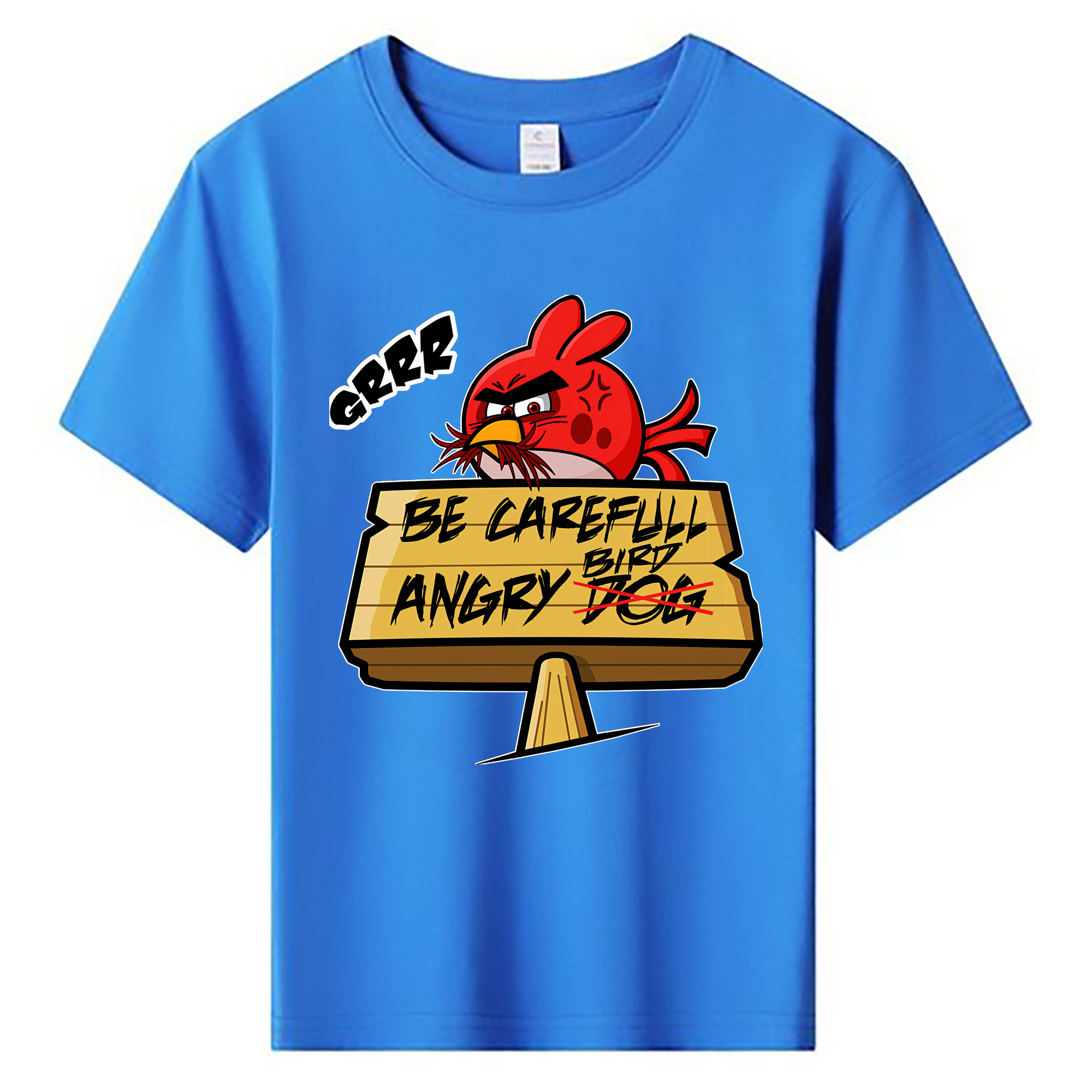 （画像用） Angry Birds アングリーバード 綿100％キッズTシャツ（フロントプリント）